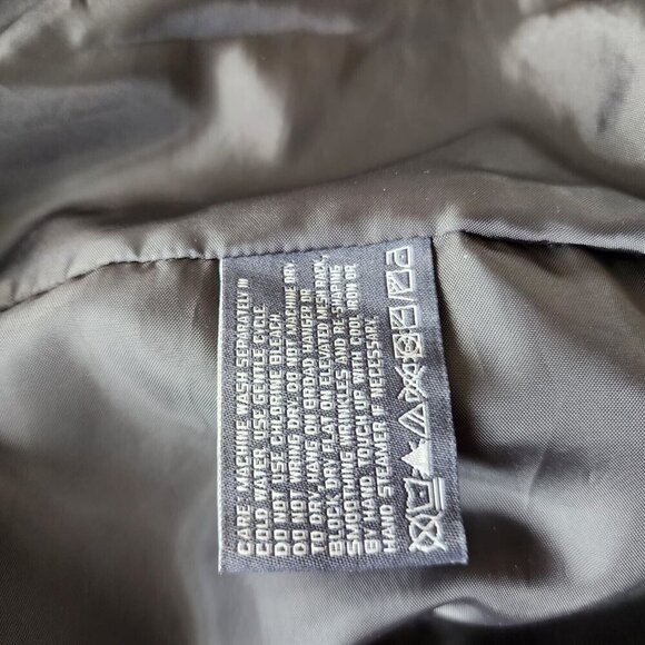 Perry Ellis Portfolio Microfiber Jacket Men Size L Khaki & Taupe Button Full Zip - Picture 9 of 16